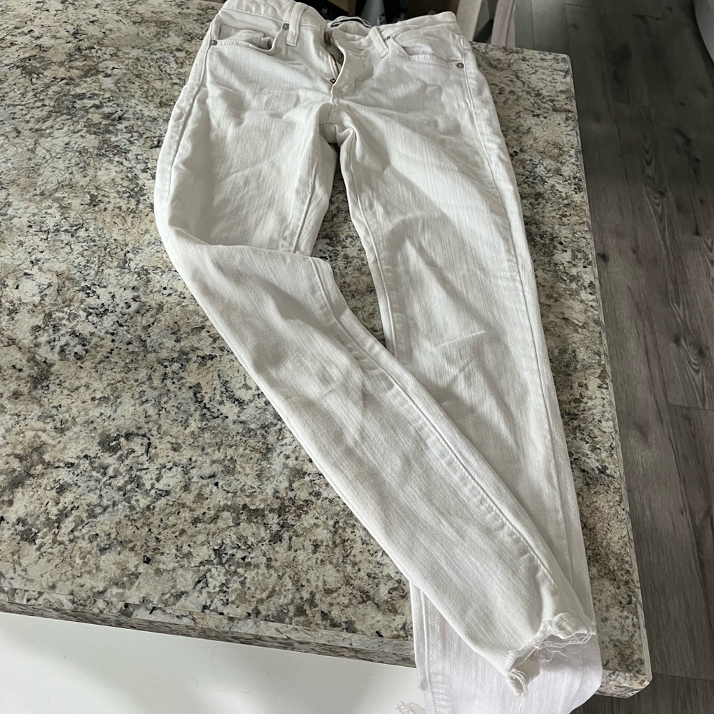 Just Black distressed bottom jeans